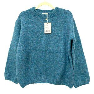 See U Soon Womens Blue Wool Blend Pullover Sweater S/M